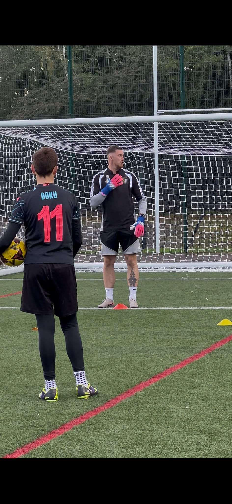 Goalkeeper reaction work