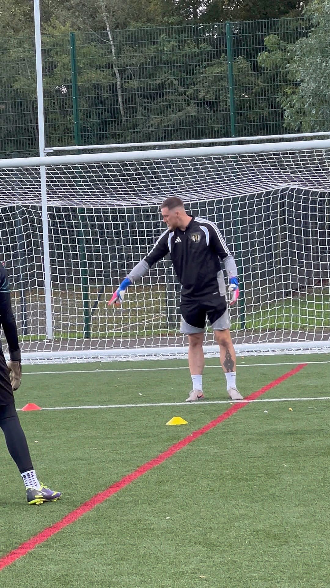 Goalkeeper action drill