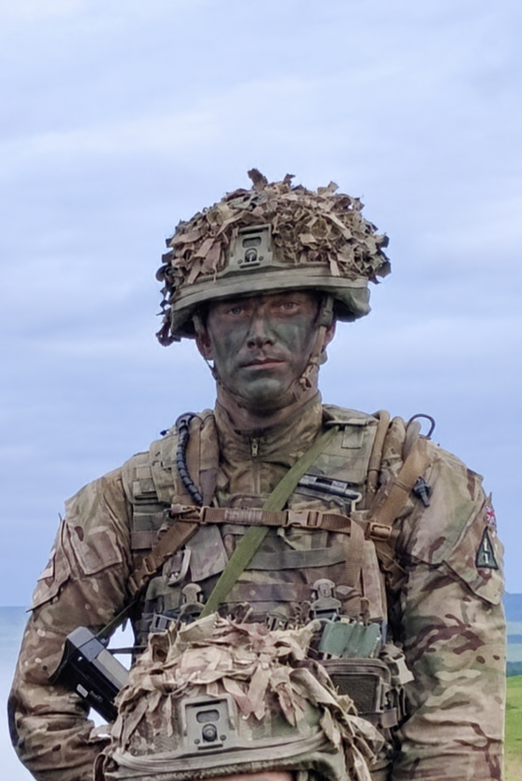 Josh Ollerenshaw during his British Army service